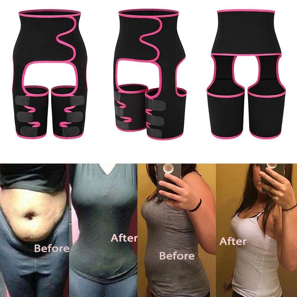 3 In 1 Fat Burning Compress Belt Breathable Sports Abdomen Slimming Belt Waist Trainer  Yoga