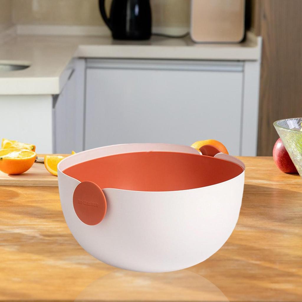 Double Layer Colander Igh Temperature Resistance Vegetable Bowl Rice Washer Strainer Drain