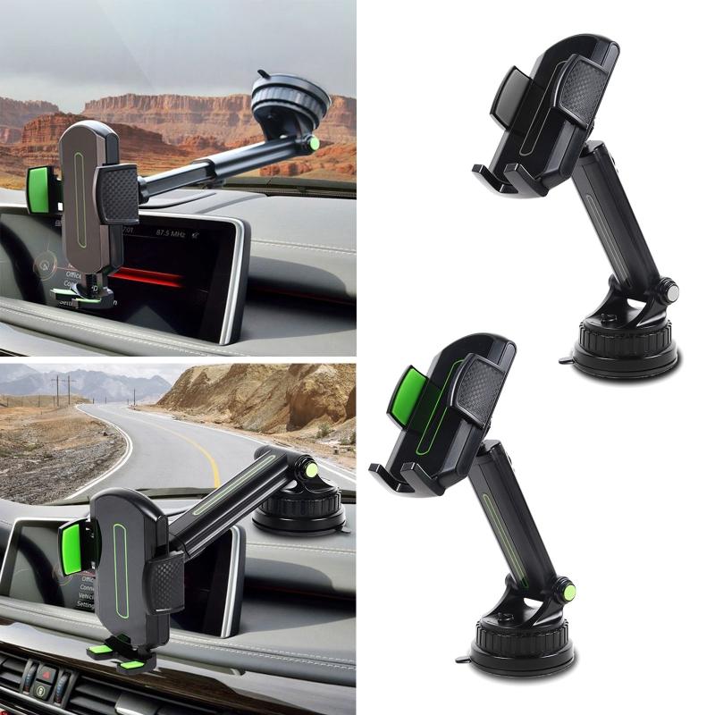 Car Phone Holder Windshield Mount for 60-96mm Width Devices Dashboard Sturdy Stand Cradle