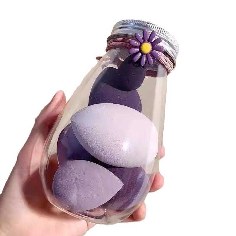 14-Piece Drift Bottle Makeup Sponge Set - Soft, Dual-Use for Dry & Wet Application
