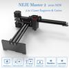 Master New 2 Desktop CNC Wood Router 20W Laser Engraver Cutter Laser Engraving Machine APP Control for Windows/Mac/Android