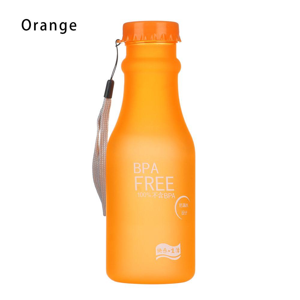 550ml Unbreakable Water Bottle Sports Drinking Bottle Cycling Traveling Running Climbing Plastic Portable Dull Polish Cup