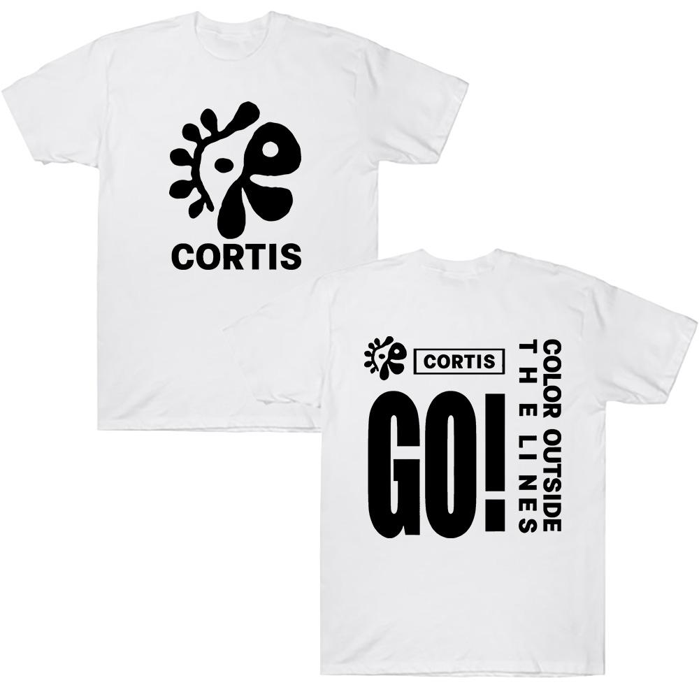 Cortis Nou Grup de Băieți „GO” Tricouri cu Imprimeu Cântec Tricouri Modă Femei Bărbați Gât Rotund Mânecă Scurtă Bumbac Tricouri Casual
