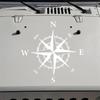 High Quality 1Pc Black Compass Totem Car Auto Vinyl Bonnet Decal Sticker 50x50cm