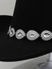 Women's Western Cowboy Hat with Teardrop Gem Embellishment - Vintage Jazz Party Hat.
