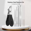6-Piece Nail Care Set: Oblique Nail Clippers, Nail Scissors, Ingrown Nail Cuticle Nippers, Large Opening Clippers
