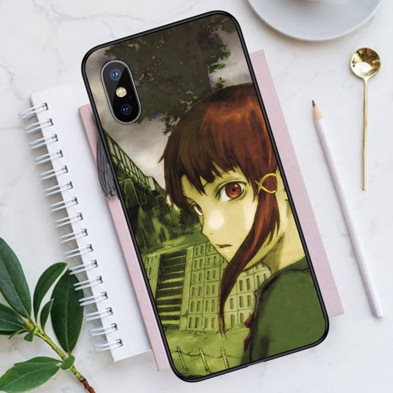 Serial Experiments Lain Phone Cases for iPhone 11 12 13 Mini Pro XS MAX 8 7 Plus X SE 2020 XR Luxury Brand Shell Funda