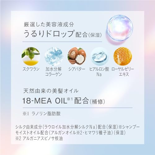 Essential Premium Moisture Barrier Shampoo Glow & Moist Pump Set 900ml