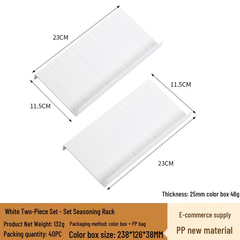 Compact Spice Rack, PP Material, Drawer Step-Style Storage for Cumin & Chili Powder