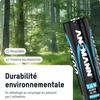 Piles rechargeables nizn mignon aa 2500mwh - lot de 4 piles