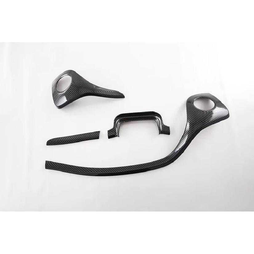 For BYD ATTO 3 Yuan Plus Car Accessories Carbon Fiber Style Center Console Interior trument Panel Around Trim