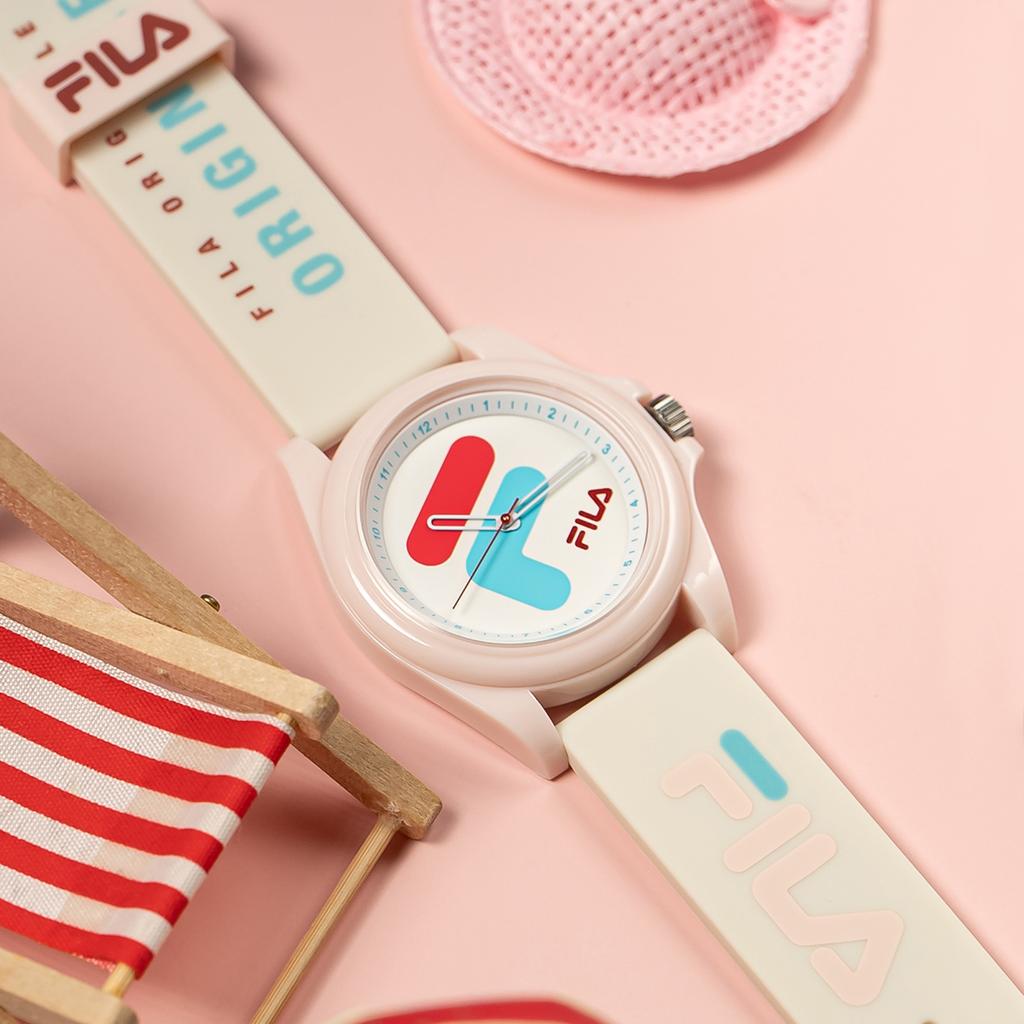 FILA Dream Castle Series Watch Quartz Movement Silicone Strap White Dial Women watches FLM38-6568-002