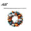 Halloween Decoration for Front Porch Pumpkin Pendant with Hanging Chain Waterproof Acrylic Welcome Spooky Plaque Sign Door Window Wall Indoor Outdoor