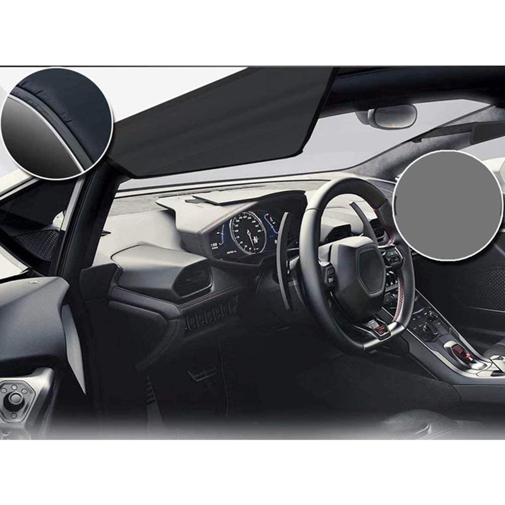 75x42" Car Windshield Snow Cover Ice Removal Wiper w/ Magnetic Edges Protector