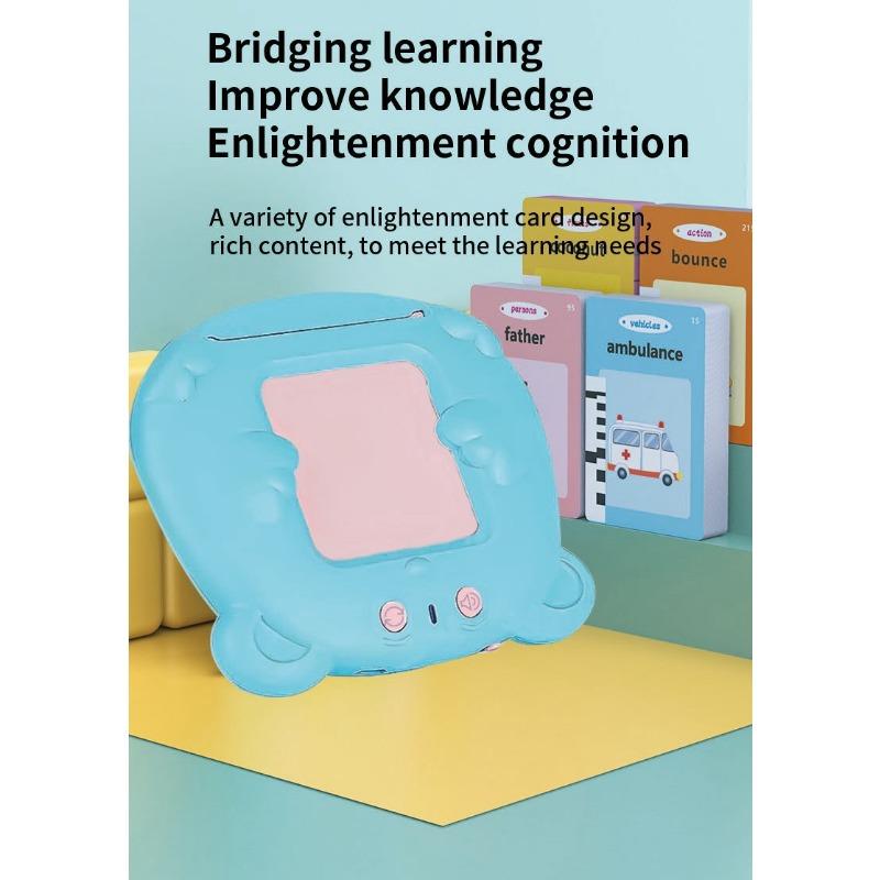 1PACK Children's Early Education Card Machine 1-6 Year Old Baby Educational Toys Chinese and English Enlightenment Literacy Card Learning Machine