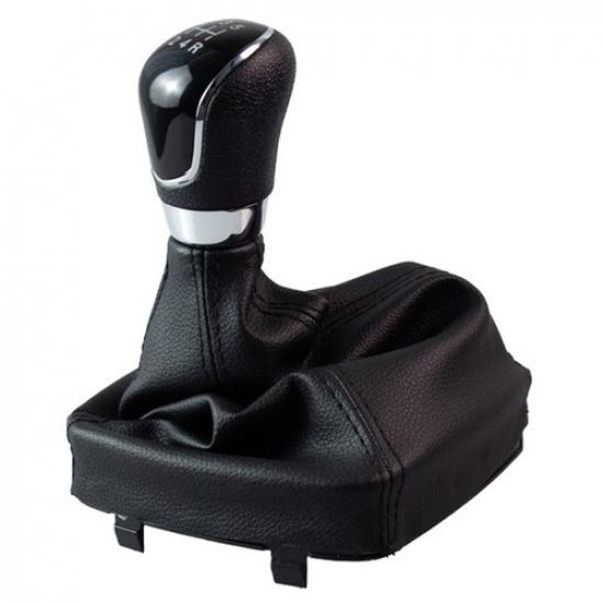 Stylish Car Shift Knob with Protective Leather Cover for Ford Focus Users