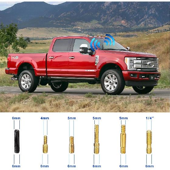 Bingfu Car Radio Stereo Antenna Mast Carbon Fiber Truck Universal Antenna Replacement