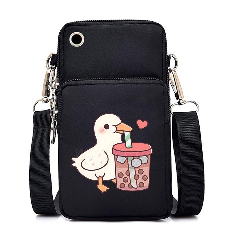 Casual mobile phone bag cute printing new messenger bag Korean version versatile small bag vertical change bag