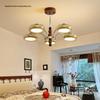 Retro American Chandelier: Versatile Living Room, Bedroom & Dining Lamp with Persimmon Design