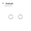 2024 Trendy Punk Style 925 Sterling Silver Earrings: Women's Ear Studs & Hoops
