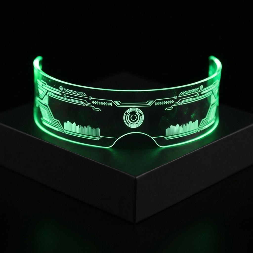 Dynamic Flashing LED Glasses Luminous Eyewear for DJ, Club and EDM Raves with Independent Control