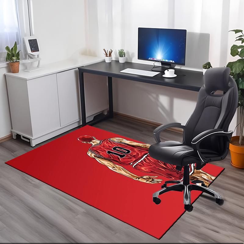 Slam Dunk Printed Carpet, for Office Chair Living Room Bedroom Kitchen Room Decor Gifts.