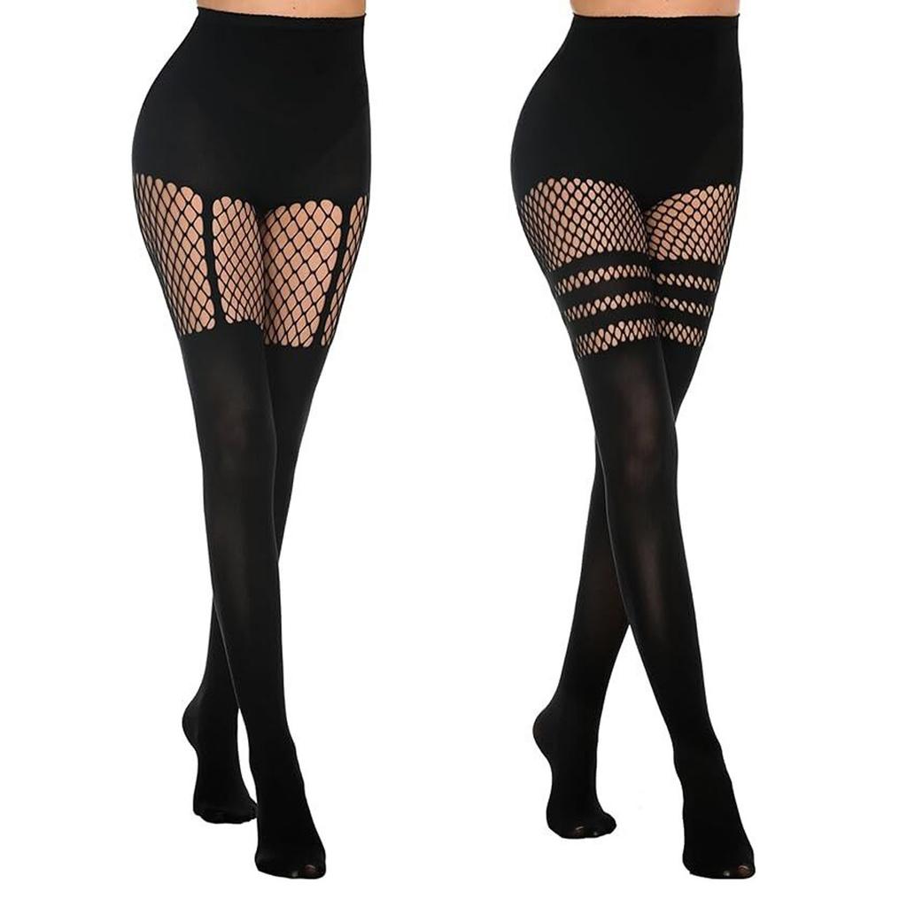 Black Silk Stocking Sexy Fishnet Socks Women High Silk Tight Stockings 2/3 Pcs