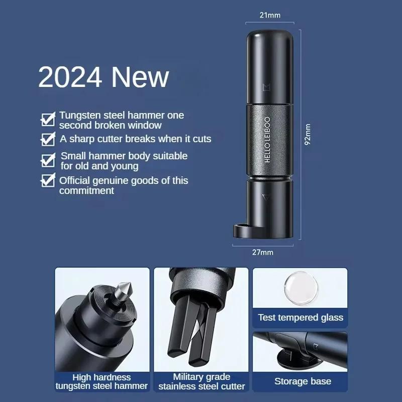 Car Window Breaker Car Safety Hammer High Hardness Tungsten Steel Window Breaker Auto Seat Belt Cutter Emergency Escape Hammer