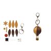 Hot Air Balloon Car Key Ring Versatile Keychain Lanyard Mini Keychain DIY Keychain  Bag Charms