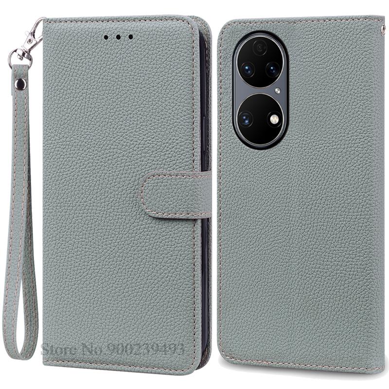 P50 P 50 Pro Case For Huawei P50 Case Leather Wallet Flip Case For Huawei P50 Pro Cover Soft Silicone Coque Fundas Shell