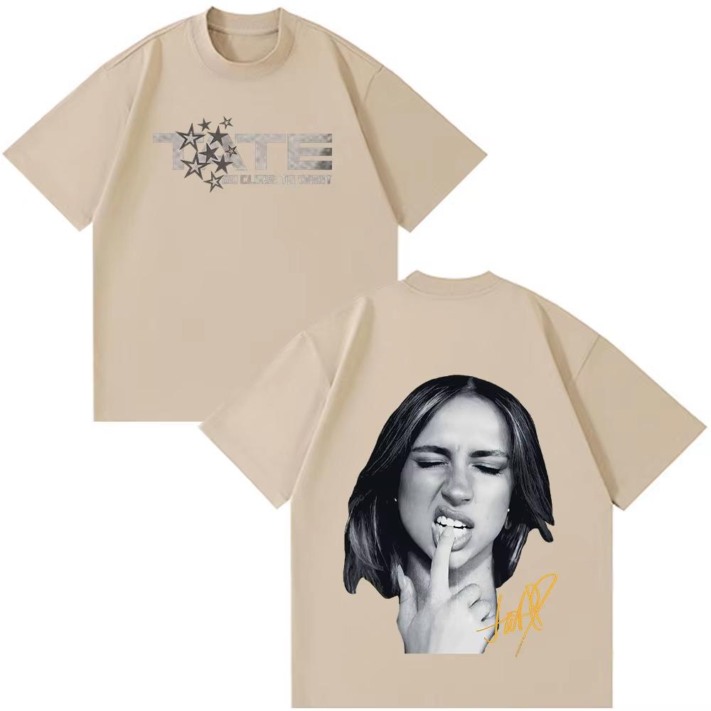 Summer Hot Sale Tate Mcrae Album So Close To What Miss Possessive 2026 World Tour T-Shirt Hip Hop Streetwear Oversized Tshirt