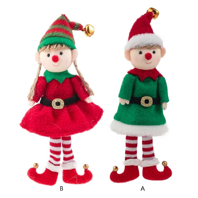 Upgraded Christmas Plush Doll Ornaments Xmas Tree Ornament Dolls Decorative