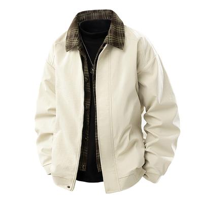 Fake Two-piece Jacket Men's Lapel Spring Suit New Men's Slim American Retro Youth Jacket Plus Size