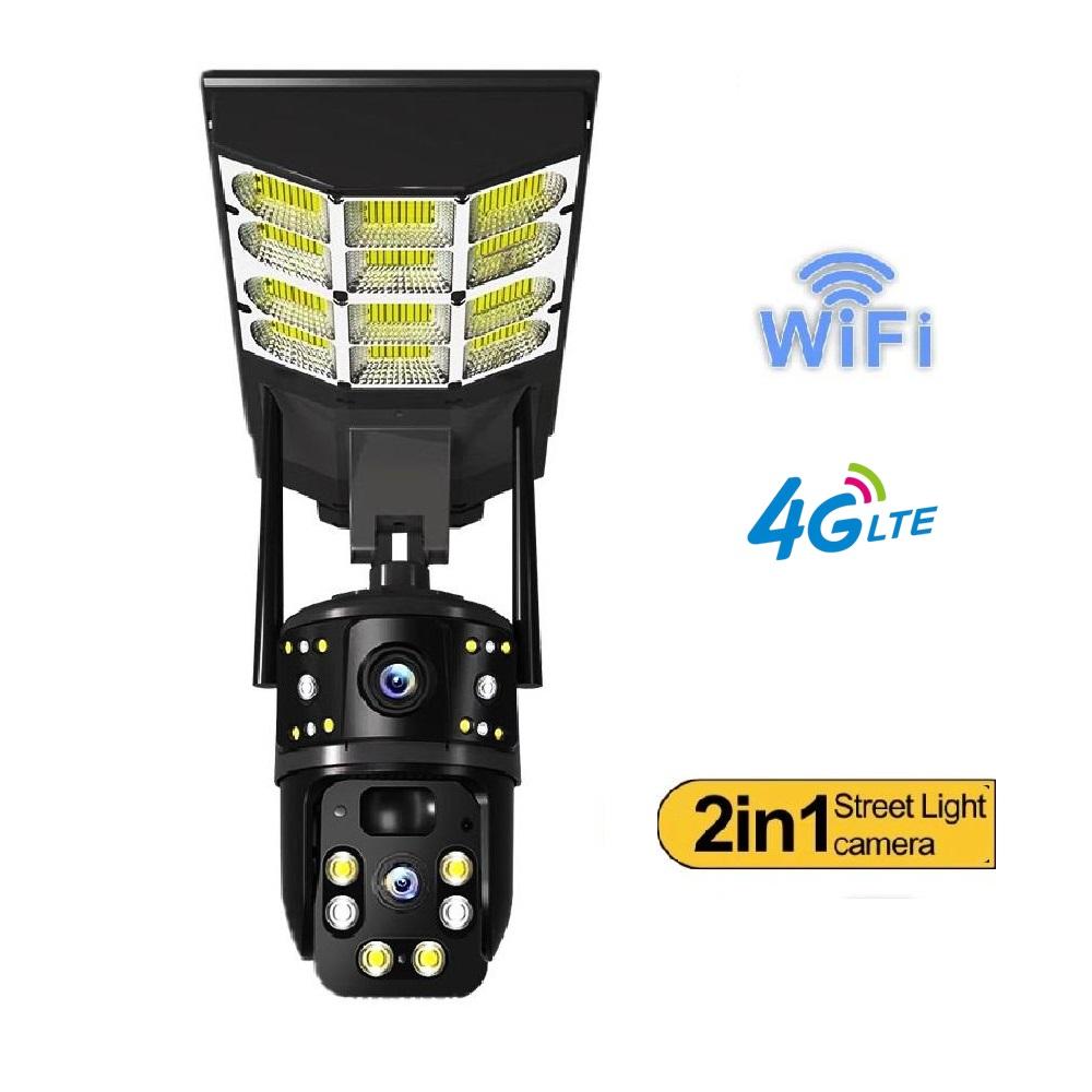 Multi-Purpose Solar Street Light & Three-Screen Camera – Wireless Connected Monitoring Lighting Equipment