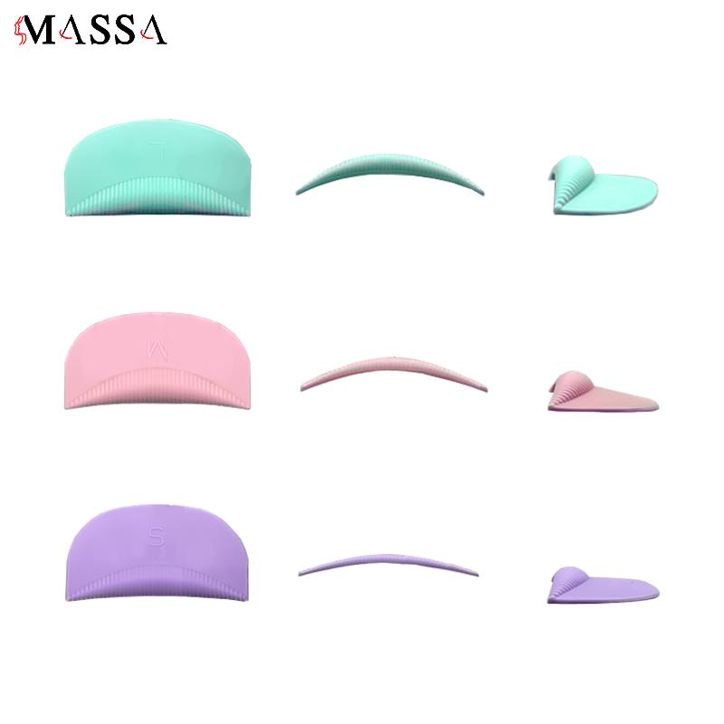 MASSA 5 Pairs/box Salon Eyelash Perming Portable Eyelash Curling Silicone Pads Multi-Color Cold Lash Setting зелёный