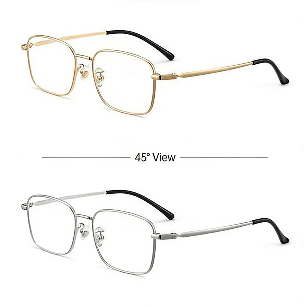 Color Changing Anti Blue Light Glasses Photochromic Glasses Retro Metal Frame Glasses Computer Eyeglasses Chameleon Sunglasses