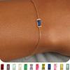 Stackable Gold Plated Bracelet Sparkling Minimalist Bracelet Trendy Birthstone Bracelet  Jewelry