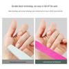 Dual-Color Disposable Nail File Strips - Red & Blue Buffing and Sandpaper Double-Sided Manicure Files.