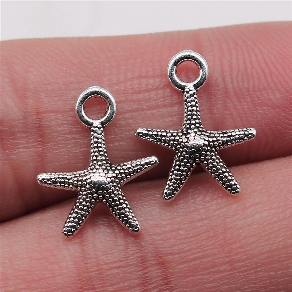 20pcs Conch Shell Starfish Connector Charms Pendants For Jewelry Making DIY Handmade Craft