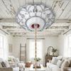 Fixed Base E27 Lamp Socket Round Screw Screw Cap Pendant Lamp Holder Colored Holder Circular Base Lamp Holder Household