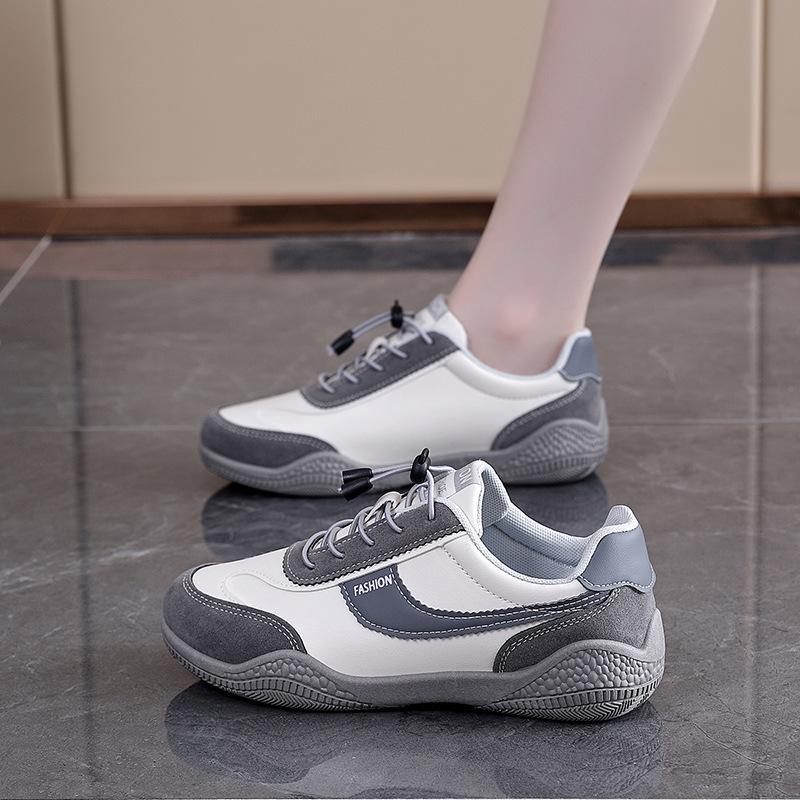 Waterproof little white shoes women's 2025 autumn new women's shoes wear-resistant shoes casual sports shoes versatile Forrest Gump board shoes B62