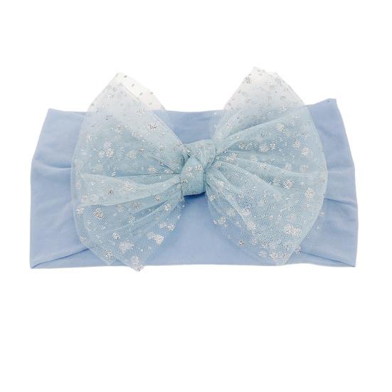 Dětská čelenka do vlasů, atraktivní, pohodlná na nošení, měkká na dotek, letní batolata, dívčí mašle s flitry a síťovanou přízí, dárek k narozeninám