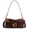 Tabby 26 Brand Logo Detachable Shoulder Strap Design Leather Handbag Crossbody Shoulder Bag Medium Women Handbag Brass Maple CCX04-B4MPL