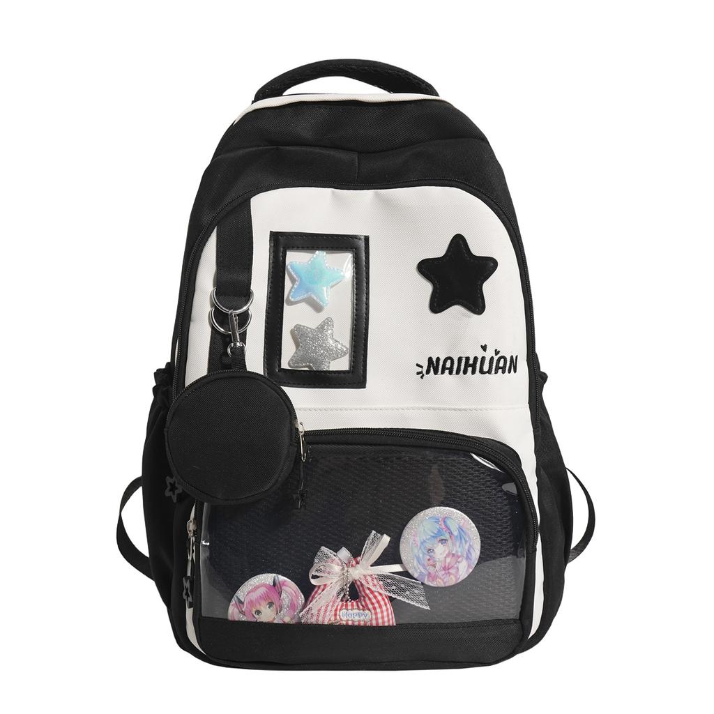 Schoolbag Japanese ins College Style Transparent Versatile Girl Cute School Bag Student Class