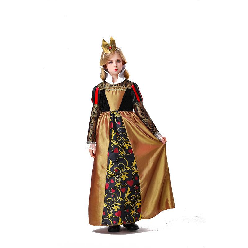 Cosplay Halloween Kids Game Uniform Cosplay Princess of Hearts Dress Party Costume