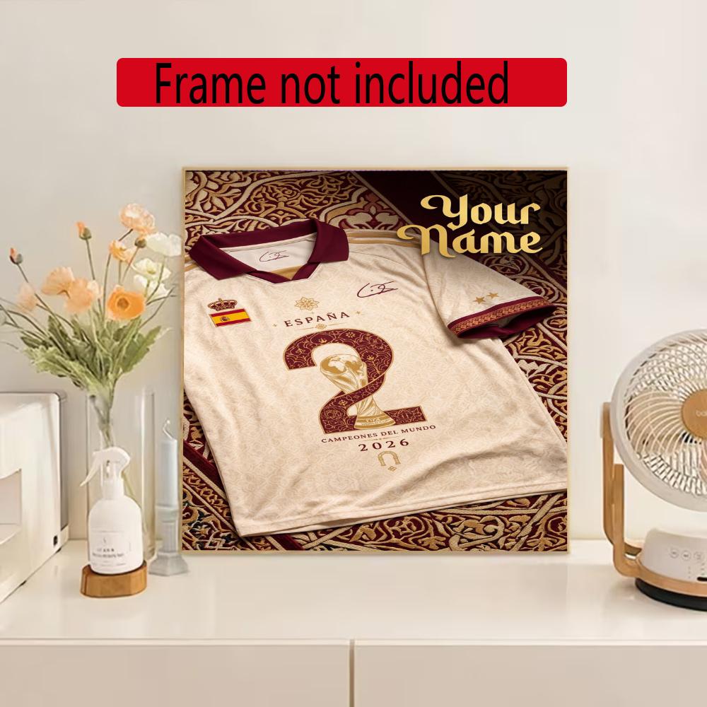 Lamin Yamal Customize Text Diamond Painting Round Diamond Mosaic Suitable For Beginners Diamond Painting Rhinestones Gift Frameless