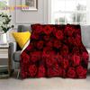 3D Rosenblumen Nordisch Romantische Weiche Decken, Warmhaltende Überwurfdecke Bequeme Decke für Picknick Betten Sofa Zuhause Schlafzimmer Geschenk