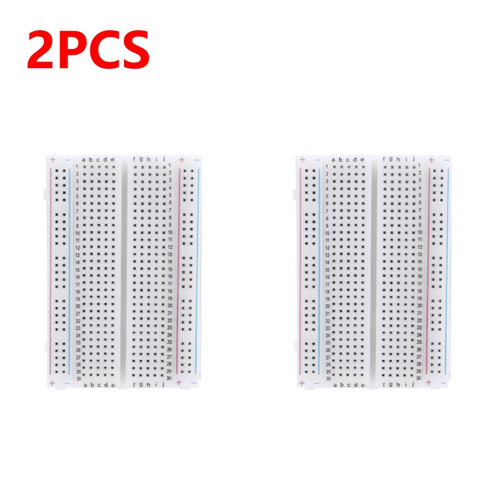 400 Points Breadboard Universal Solderless PCB Breadboard DIY Power Module Kit Spliceable Mini Test Prototype Board 82*55*10mm