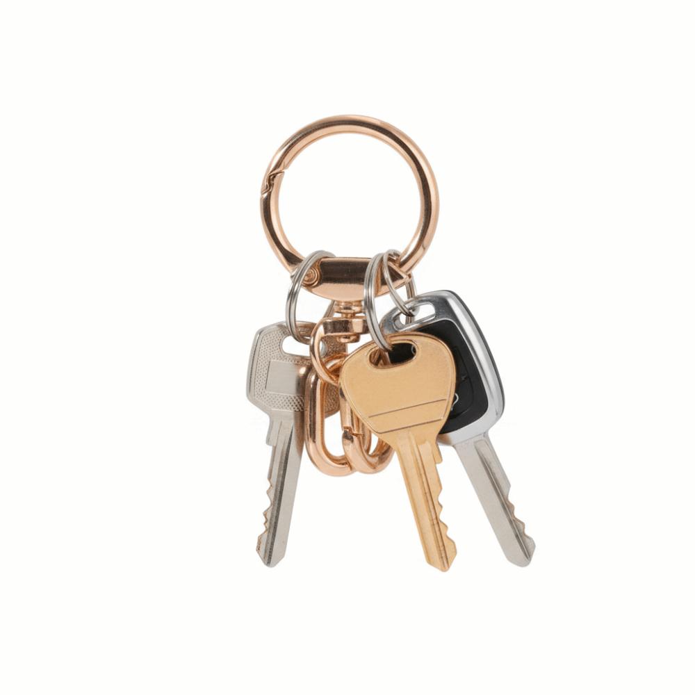 3pcs Rotating Trigger Spring Ring Hook Rings Multifunctional Lobster Claw Clasp  Lanyard Making