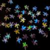 20pcs Mixed Nail Art Resin Little Colorful Flower Nail Charm Design Luminous Charms Rhinestones Diy Craft For Nail 3d Decoration
